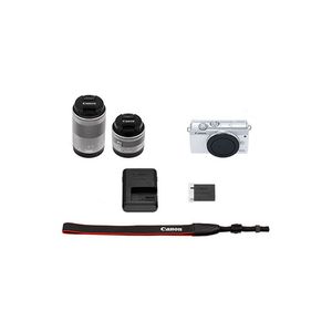 CANON EOS M200 ダブルズームキット ホワイト [ミラーレス一眼カメラ 