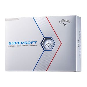 【日本正規品】 キャロウェイ SUPERSOFT(スーパーソフト) ゴルフボール 2023年モデル ホワイトグロシー 1ダース(12個入り)