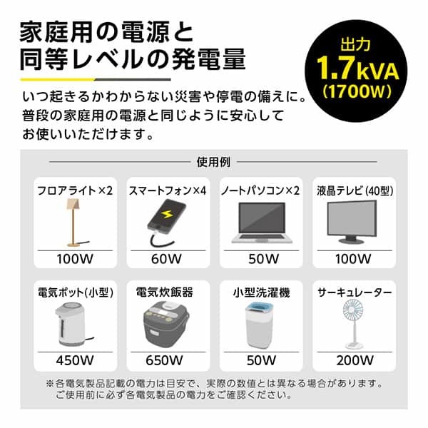 foret JMIG-1700 [インバータ発電機 (連続使用時間5時間 定格 foret JMIG-1700 [インバータ発電機 (連続使用時間5時間 定格