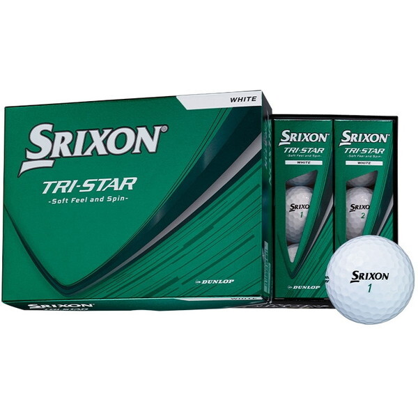 �y���{���K�i�z DUNLOP SRIXON TRI-STAR(�g���C�X�^�[) �{�[�� 2026�N���f�� 1�_�[�X(12����) �z���C�g
