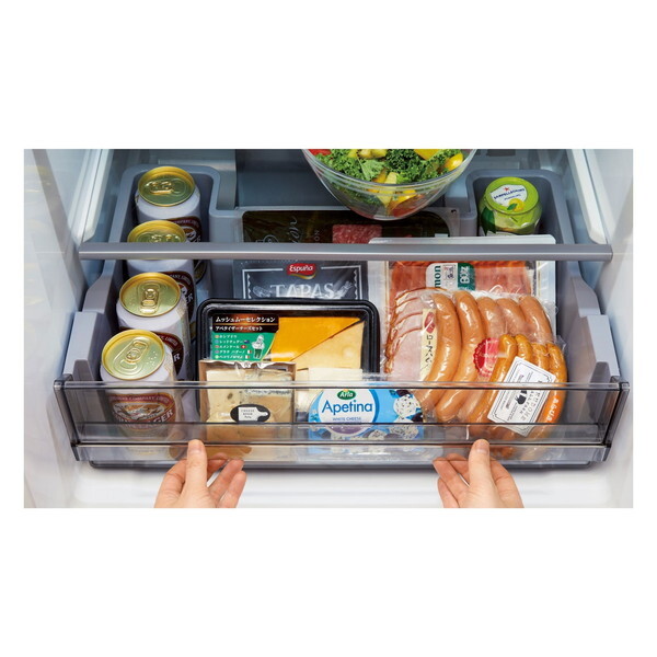 AQUA AQR-36R-DS ブライトダークシルバー FREEZIA+ [冷蔵庫 (362L・右