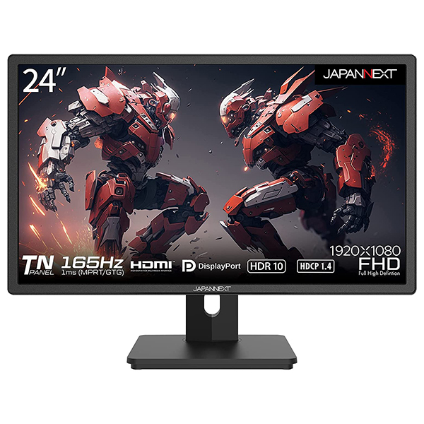 JAPANNEXT JN-G24T165FHDR-HSP ゲーミングモニター ［24型 フルHD(1920