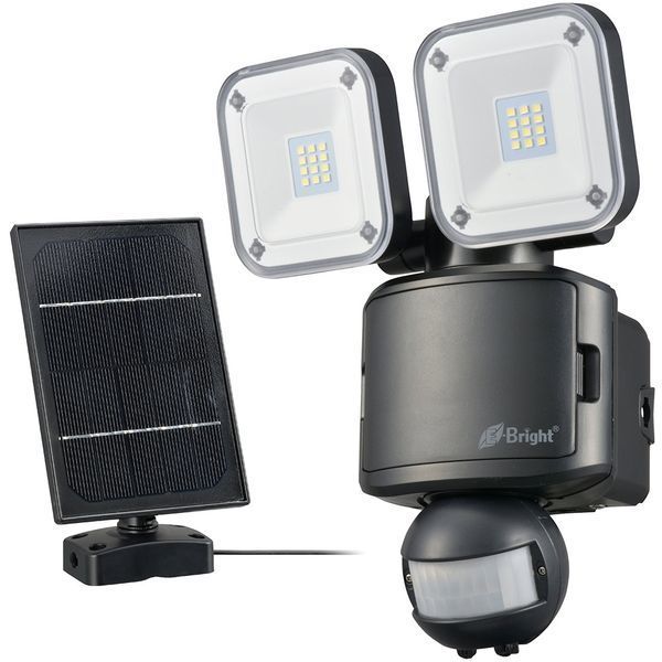 購買 デルカテック LEDセンサーライト 2灯型 黒 DSLD20C2 4339090 法人 事業所限定 外直送元
