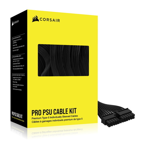 Corsair CP-8920292 ブラック CORSAIR Premium Individually Sleeved
