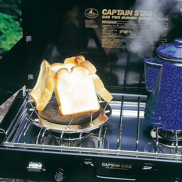 CAPTAIN STAG コンパクトガスツーバーナーコンロ - バーベキュー・調理用品