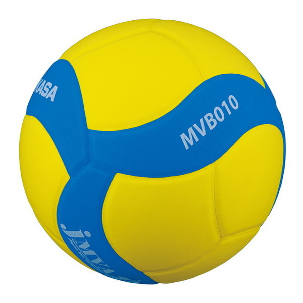 MIKASA MVB010-YBL 混合バレーボール試合球 5号球 イエロー×ブルー