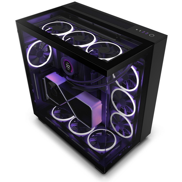 NZXT CM-H91EB-01 ブラック H9 Elite 強化ガラスモデル [2層構造ミドル