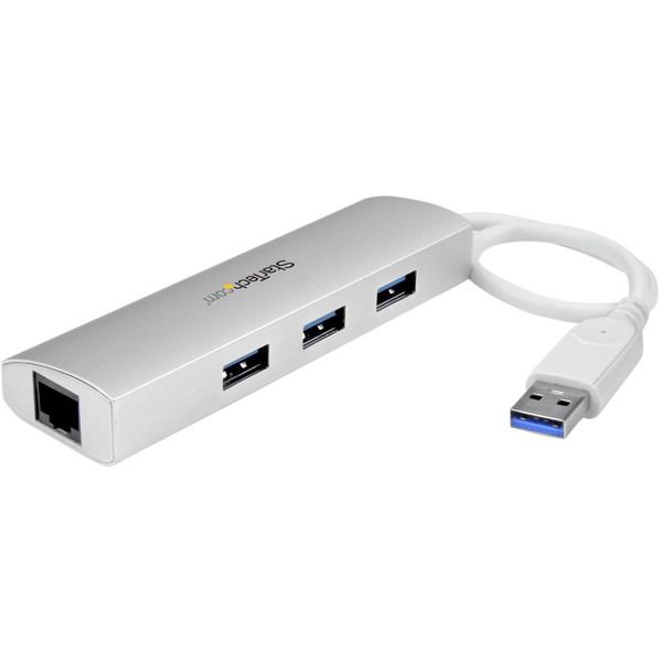 StarTech ST3300G3UA シルバー [ポータブルUSB3.0ハブ(3ポート