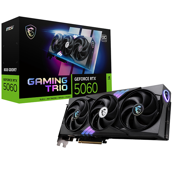 MSI GeForce RTX 5060 8G GAMING TRIO OC ブラック [グラフィック