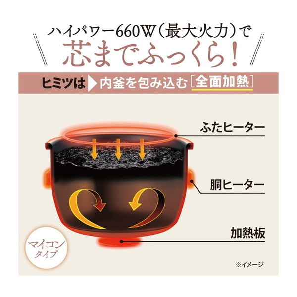 象印 NL-DB10-WA ホワイト 極め炊き [マイコン炊飯器（5.5合炊き 