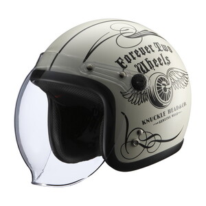 knuckle head&co スカルデザインジェットヘルメット 黒と緑 4527625092648M.jpg