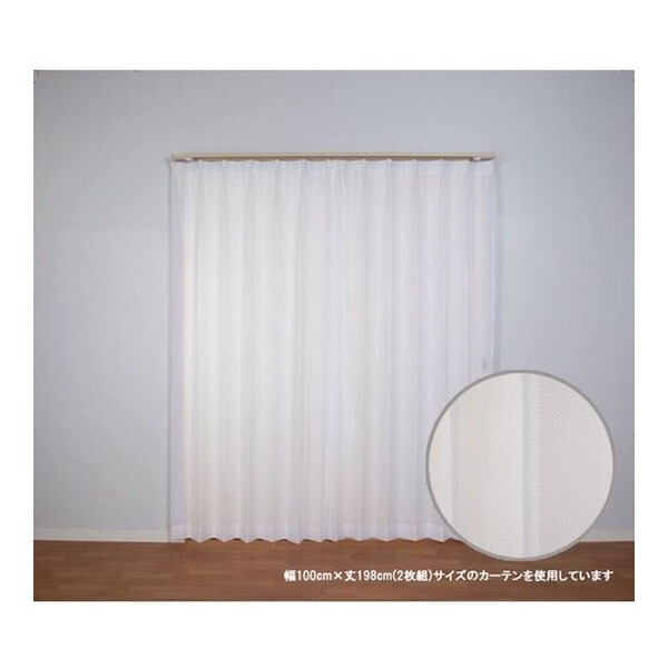 ���j�x�[�� ���[�X�J�[�e�� �N���A 150X176cm 1���� �z���C�g