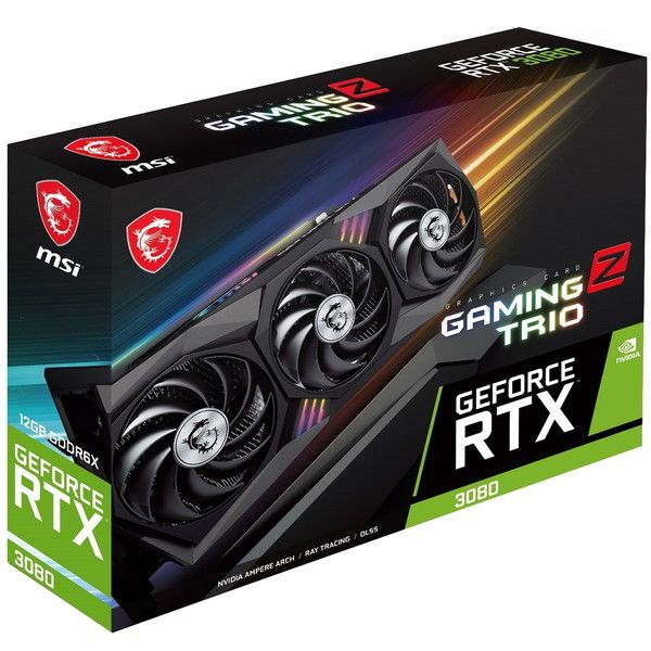 MSI GeForce RTX 3080 GAMING Z TRIO 12G LHR [グラフィックボード (PCIExp 12GB)]