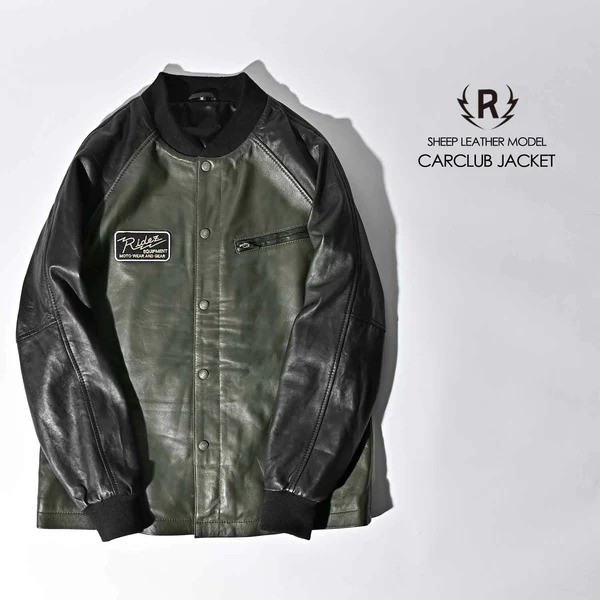 RIDEZ RLJ223 CARCLUB JACKET OLIVE M [WPbg]