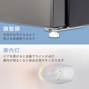 MAXZEN マクスゼン JR117ML01WH ホワイト [冷蔵庫 (117L・右開き