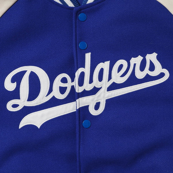 fanatics MLB STANDARDLOGO PU MELTON JKT LAドジャース BLUE L サイズ