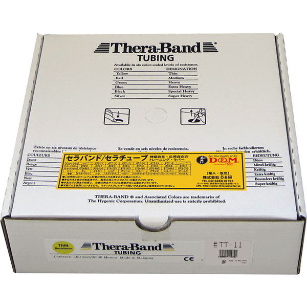 D&M �Z���o���h THERABAND �Z���`���[�u 30.4m ���x���x��-1 �C�G���[ TT11