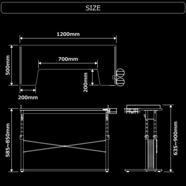 Bauhutte バウヒュッテ BHD-1200BD-BK ベッドデスク ブラック 昇降式 幅120×奥行50cm |  激安の新品・型落ち・アウトレット 家電 通販 XPRICE - エクスプライス (旧 PREMOA - プレモア)