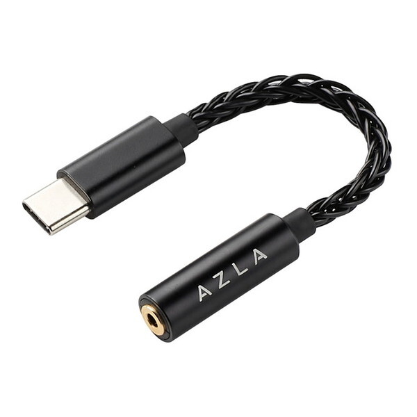 AZLA AZL-A100-BLK [USB Type-C to 3.5mmWbN(4Ƀ}CN͑Ή)ϊP[u]
