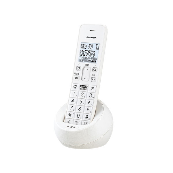 SHARP JD-S09CL-W [デジタルコードレス電話機（子機1台） ホワイト系