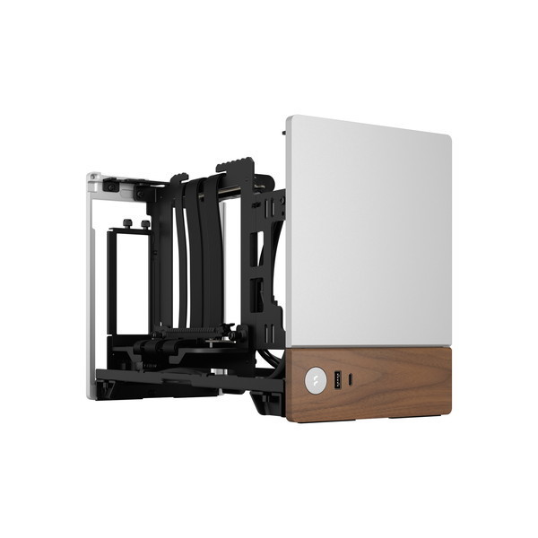 Fractal Design Terra Silver - Painel frontal de nogueira de