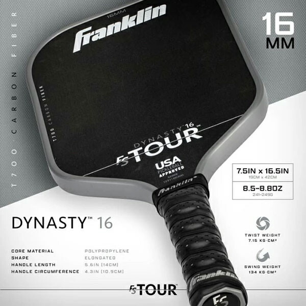Franklin フランクリン ピックルボール FS TOUR DYNASTY 16MM GRAY K4