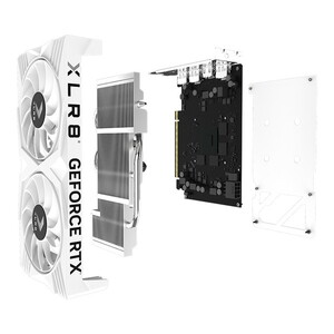 PNY VCG40608DFWXPB1-O ホワイト PNY GeFORCE RTX 4060 8GB XLR8