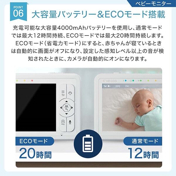 ベビーセンス ベビーセンスホーム 専用延長ケーブル付き + ベビー