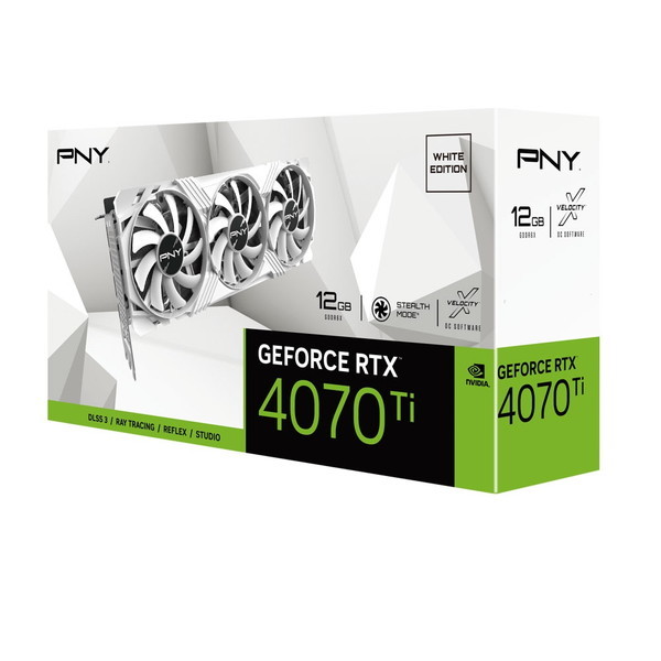 PNY RTX4070Ti ホワイト PNY GeForce RTX 4070 Ti 12GB VERTO LED 3FAN White Edition | PNY