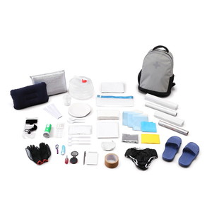 アイリスオーヤマ BRS-33 グレー 防災リュックセット33点