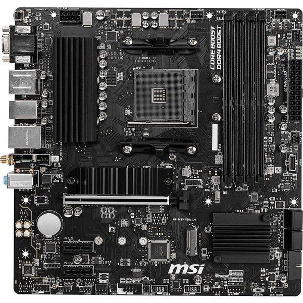 AMD Ryzen 5 5500GT BOX With Wraith Stealth Cooler CPU + MSI B550M