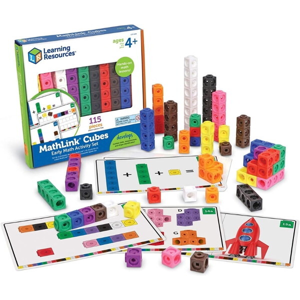 Learning Resources LER 4286 MathLink Cubes Early Math Activity Set �͂��߂Ă̎Z������ �}�X�����N�L���[�u