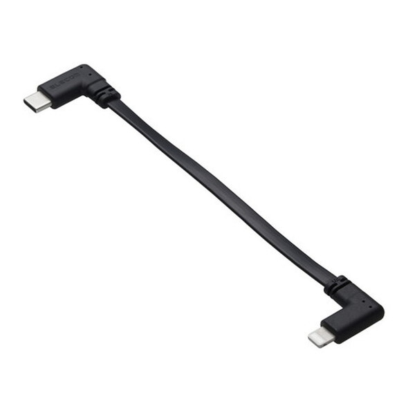 ELECOM MPA-CLLL01BK iPhone[dP[u ( USB-C to CgjOP[u ) Z 0.1m PDΉ L tbg MFiF }[d ubN
