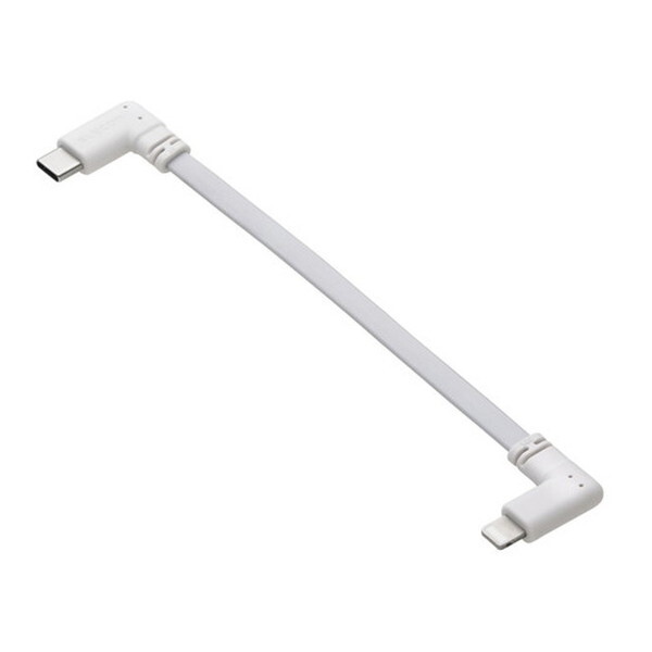 ELECOM MPA-CLLL01WH iPhone[dP[u ( USB-C to CgjOP[u ) Z 0.1m PDΉ L tbg MFiF }[d zCg