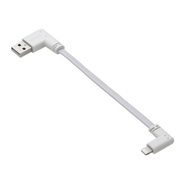 ELECOM MPA-UALLL01WH iPhone[dP[u (USB-A to CgjOP[u) Z 0.1m L tbg MFiF zCg