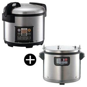 象印 極め炊き 業務用マイコン炊飯器 (2升炊き) + ステンレス マイコン