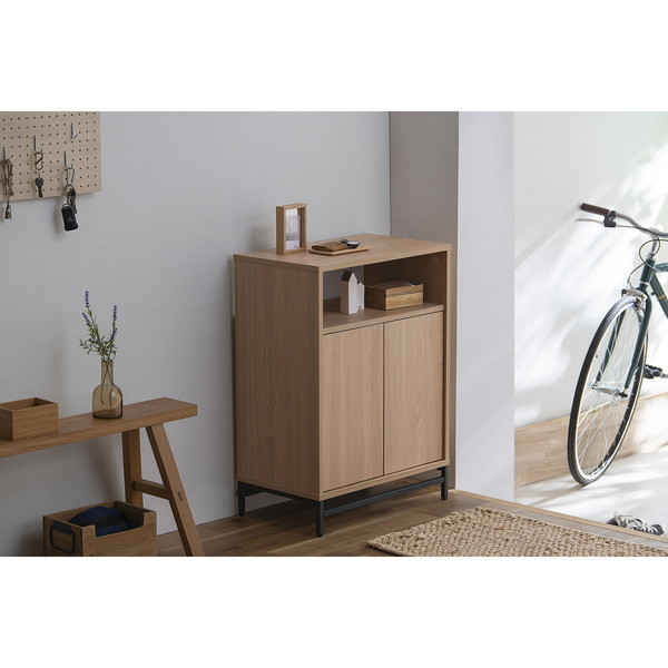 アイリスオーヤマ UTC-590Wナチュラル/ブラック [ユニットキャビネット  