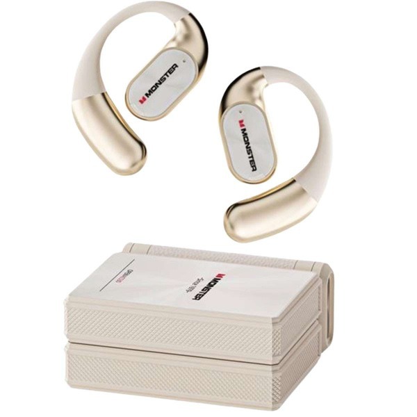 Monster Open Ear AC530 �z���C�g MH22248(WH) [���S���C�����X�C���z�� (Bluetooth�Ή��E�m�C�Y�L�����Z�����O����)]