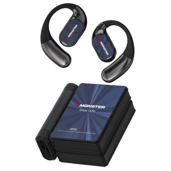 Monster Open Ear AC530 �u���b�N MH22248(BK) [���S���C�����X�C���z�� (Bluetooth�Ή��E�m�C�Y�L�����Z�����O����)]