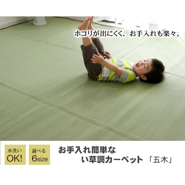 洗える PPカーペット 『五木』 江戸間4.5畳(約261×261cm)