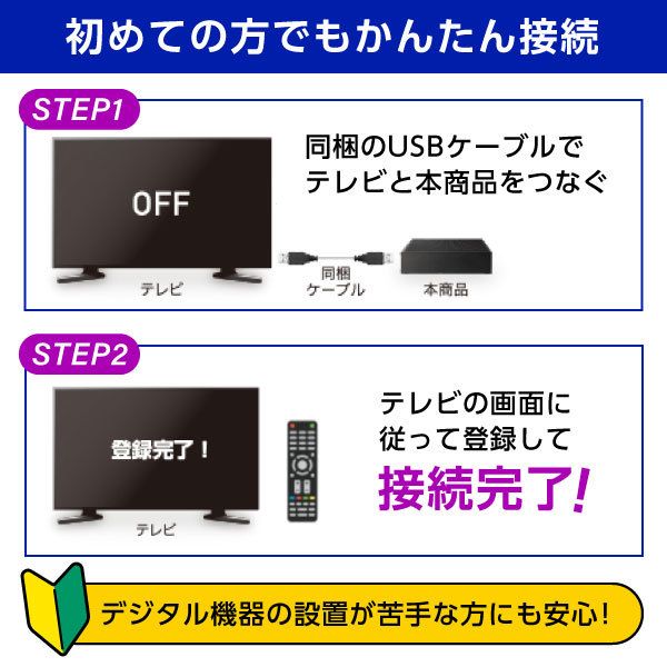 MAXZEN J24SK04 録画専用HDDセット [24V型 地上・BS・110度CSデジタル
