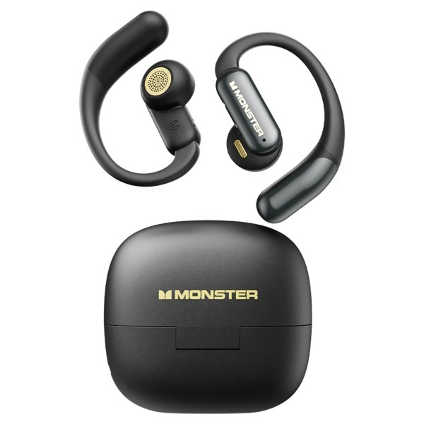 Monster Open Ear AC550 �u���b�N MH22259(BK) [���S���C�����X�C���z�� (Bluetooth�Ή��E�m�C�Y�L�����Z�����O����)]