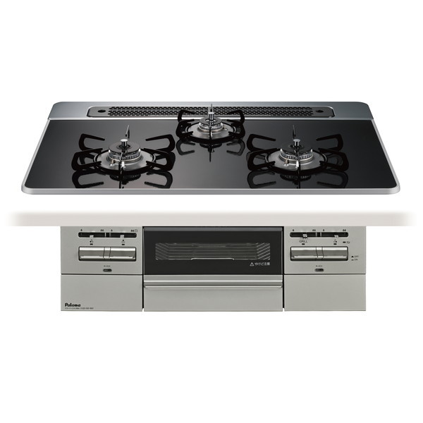 ビルトインコンロ BRilliO(ブリリオ) 75cm (クリアパールブラック/都市ガス用) パロマ PD-743WS-75CK-13A【送料無料】 (PD743WS75CK13A) 4961341362959L.jpg