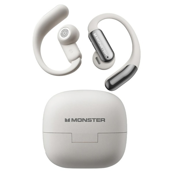 Monster Open Ear AC550 �z���C�g MH22259(WH) [���S���C�����X�C���z�� (Bluetooth�Ή��E�m�C�Y�L�����Z�����O����)]