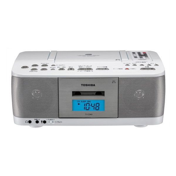東芝 TY-CDK9(W) ホワイト [CDラジオカセットレコーダー（ワイドFM対応