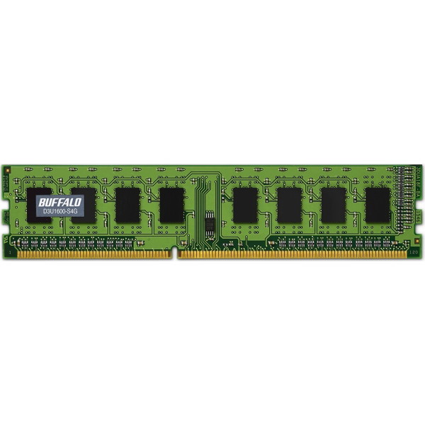 BUFFALO PC3-12800 204Pin DDR3 SDRAM S.O.DIMM 4GB D3N1600-4G - 増設