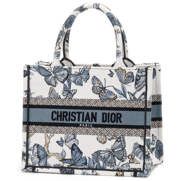 Christian Dior ディオール トートバッグ ホワイト/ブルー M1265ZESR 