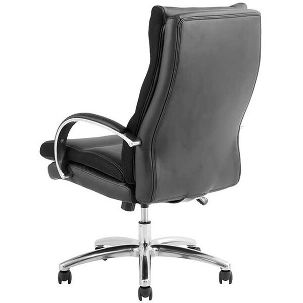 アイアンデスク&オフィスチェア 関家具 456298 グラント BK ハイタイプ PU ブラック [オフィスチェア