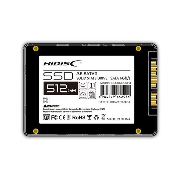 HIDISC HDSSD512GJP3 [2.5inch SATA SSD 512GB] | 激安の新品・型落ち