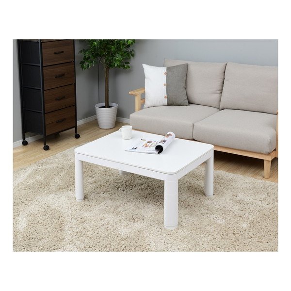 山善 折れ脚カジュアルこたつ NCF-80601 ホワイト | 激安の新品・型